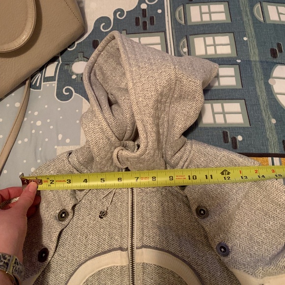 Lululemon Scuba Hoodie Special Edition Ghost Herringbone Detachable Sleeves - Picture 6 of 12